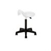 Tabouret selle de cheval blanc