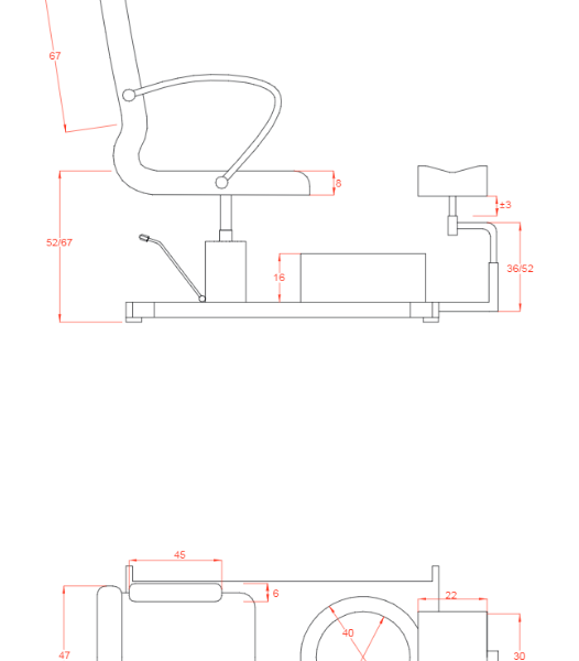 Fauteuil de pédicure ANTONIO