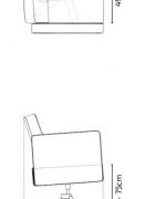 Fauteuil de coupe Claire base étoile noir