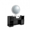 Coiffeuse VERNE BLACK avec Miroir EVIA