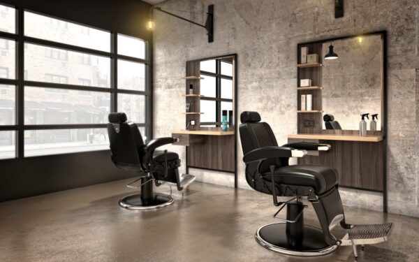 Salon complet pour salon barbier avec mobilier barbier essentiel pour ouverture salon