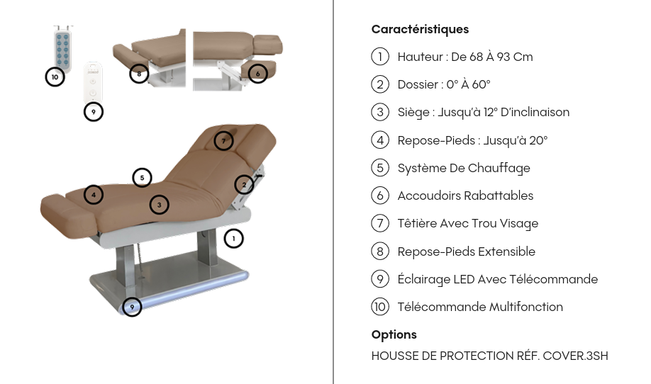 Table esthétique chauffante NOUBA – Image 13
