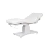 Table de spa & fauteuil LUVIA blanc avec 4 moteurs électriques, matelas ergonomique et télécommande multifonction.