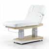 Table de massage chauffante HELLA à 4 moteurs avec base en bois naturel